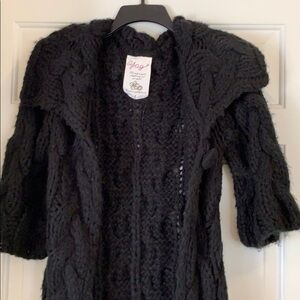 Handmade crochet long coat size Large knitting coat
